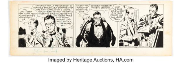 Alex Raymond Rip Kirby Daily Comic Strip Original Art dated 12-17-49 (King Features Syndicate, 1949). | Heritage