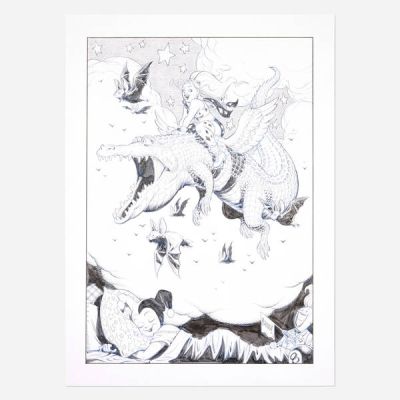 Shawn McManus | Harley Quinn Original Art Illustration (2023) | Landry Pop Auctions