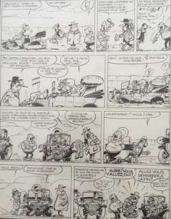 Francis (Bertrand, Francis) - Originele pagina - Bram Jager en zijn buur 14 - La Ford T fait des bonds - (1979) | Catawiki