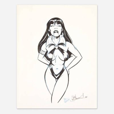 Michael Dooney And Bob Almond | Vampirella Original Art Illustration (2005) | Landry Pop Auctions