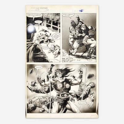 Dave Simons | Savage Sword of Conan #106 Story Page 12 Original Art (Marvel Comics, 1984) | Landry Pop Auctions