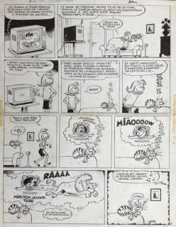 Macherot, Raymond - Planche originale - Mirliton le Chat Tigre - (1972) | Catawiki