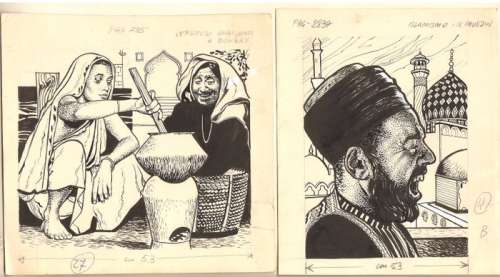 F. Caprioli - 12x illustrazioni originali - Loose page - (1953) | Catawiki