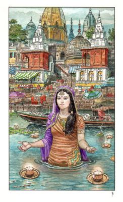 Federico Penco | Il fiume Gange | Tavole Originali