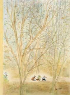 Jean-Jacques Sempé Né En 1932 The Musicians In Central Park Encre de Chine, Crayons de Couleur Et Aquarelle Sur Papier Pour L... - Lot 6 - The Musicians in Central Park