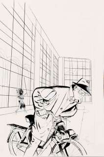 Dodier | Jérôme K. Jérôme Bloche, illustration Ã  l’enc… | Banque Dessinée