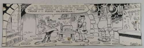 Fagarazzi, Castelli - Striscia Originale n. 140 "Zio Boris: Il Professor Kruntz" - Firmata - Loose page | Catawiki