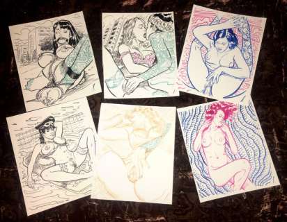 Salamanderlovers - 6 Dessins originaux erotiques - Loose page - (2020/2020) | Catawiki