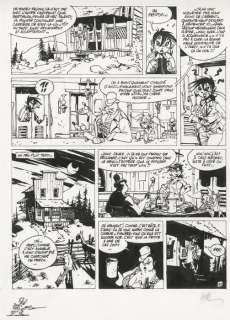 Cromwell, Didier - Planche originale - Minettos Desperados T2 - L’Étoile des Rocheuses - (1990) | Catawiki