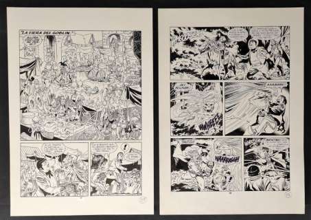 Zagor Speciale # 11 - Marco Torricelli - 2x tavole originali "Il Principe degli Elfi" - Loose page - (1999)