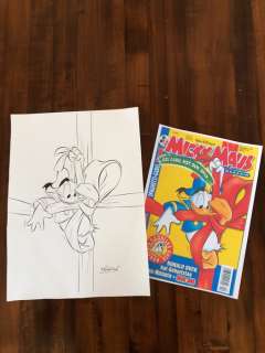 Mickey Magazine - Original Disney Ink drawing ~Ray Nicholson~ - Original drawing | Catawiki