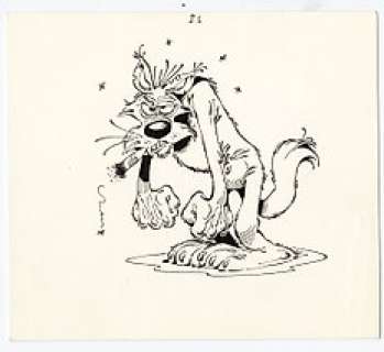 Gotlib - Dessin original Ã  l’encre de Chine pour le journal Fluide Glacial - (années ’80) | Catawiki