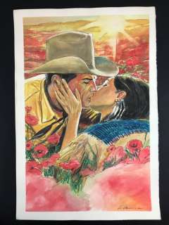 Tex - L. Vannini - original artwork "Amore per Sempre" - Loose page | Catawiki