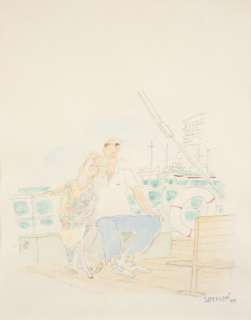 Jean-Jacques Sempé 1932-2022 Couple Sur Un Bateau | Couple sur un bateau | Artcurial