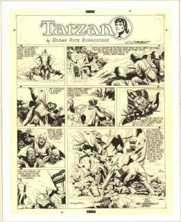 223: Hogarth, Tarzan Sunday 12/3/44 original comic art | Russ Cochran