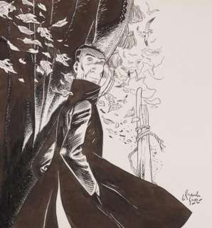 Le Gall Frank | Monsieur Novembre Superbe illustration Encre de chine... | Vermot et Associés