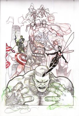 Avengers Twilight #1 cover preliminary art by Simone Bianchi | DiTullio Art Collective