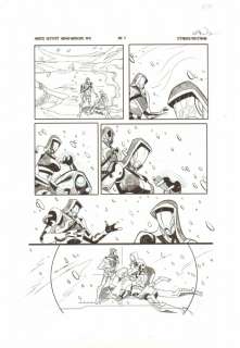 Chris Staggs, Marc Deering - mass effect: homeworlds #2 p. 7 - tali‘zorah nar rayya and another quarian - 2012 signed