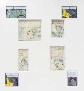 Jacobs | Â«Blake et MortimerÂ». Ensemble de 4 crayonnés Ã  la mine de plomb | Tessier Sarrou