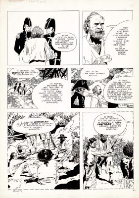 Attilio Micheluzzi | Gli ammutinati del Bounty p.43 | Tavole Originali