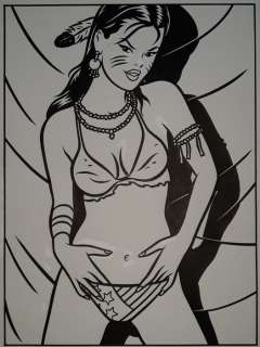 Minus, Walter - Dessin original - Indienne - (2001) | Catawiki