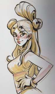 Barbucci, Alessandro - Dessin original en couleur - EkhÃ¶ monde miroir | Catawiki