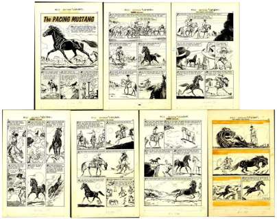 L.B. Cole | Cole - "THE PRANCING MUSTANG", Classics Illustrated #152 | Russ Cochran