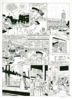 Bruno Marchand - planche originale + bleu - Le voyage improbable - Quelques pas vers la lumière