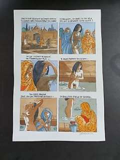 Alessandra, Joël | Joël Alessandra - Planche érotique originale - 1001 Nuits - Format: 28 x 38 cm. | Catawiki