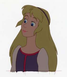 Walt Disney | Disney Studios - Original production Cel + Copy Background - Princesse Eilonwy - Black Cauldron - Exemplaire unique - (1985) | Catawiki