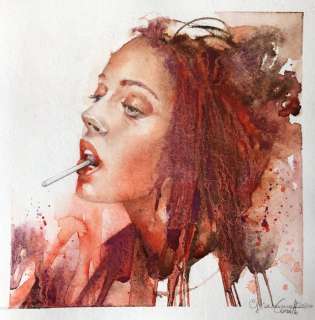 Giovanna Casotto | Giovanna Casotto - Acquerello originale - firmato - CoA - (2020) | Catawiki