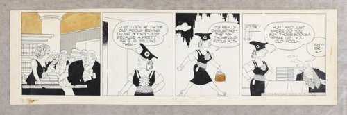 Original Art: Bringing Up Father Comic Strip, May 12, 1953 by George McManus | mycomicshop.com