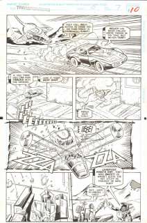 Jim Amash, Manny Galan - Transformers: generation 2 #10 p. 7 - manta ray - 1994 signed