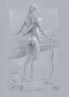 Giuseppe De Luca - Pin Up - G. De Luca - original artwork - Page volante