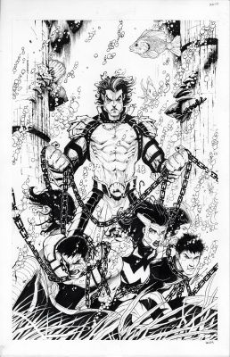 Atlantis Attacks #2 Cover Art, Gerardo Sandoval | Comix Art Studio
