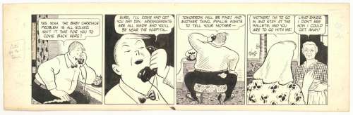 Frank King | King - Gasoline Alley Original Daily Strip 3/23/1945 NO RESERVE! | Russ Cochran