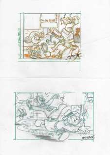 Esteban | Donald Duck - 2 Original Sketchdrawings - Esteban | Catawiki