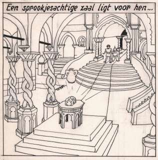 Laudy, Jacques | Hassan et Kaddour - Le voleur de Bagdad / De dief van Bagdad - Planche originale (planche 57) - Avec album de luxe - Cartonné - EO - (1948/2021) | Catawiki