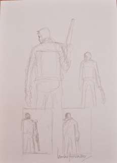 FERNANDEZ Leandro - Punisher - Preliminary Sketch - (DIMENSIONS) by Leandro Fernandez