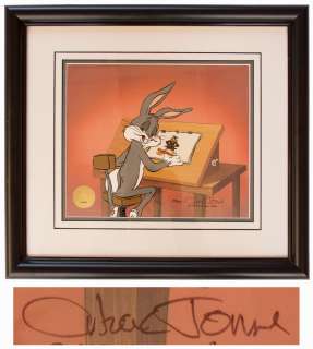 Chuck Jones Signed Limited Edition Hand-Painted Cel of Bugs Bunny, ’’Ain’t I a Stinker?’’ | Nate Sanders
