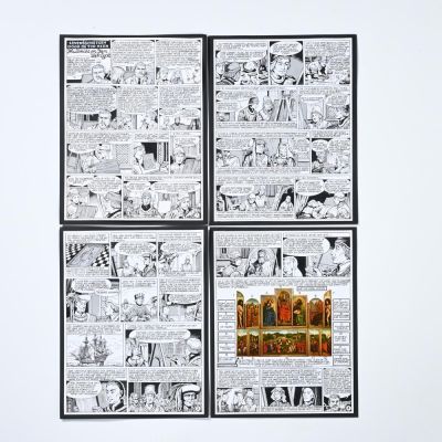 Lot 890 - Buth - Leo de Budt (1919–2010), 4 original comic strips in Indian ink, drawn for the children’s supplement of the… | misc / divers