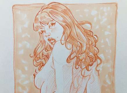 Cristina Fabris | Cristina Fabris - illustrazione originale - firmata - Page volante (2020) | Catawiki