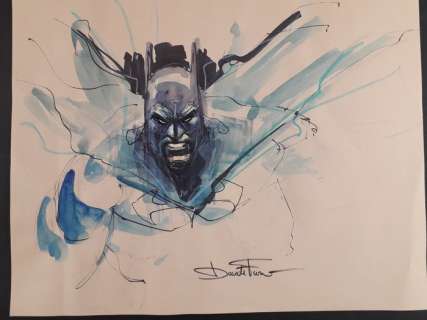 Davide Furnã² | Batman - Illustrazione Originale Firmata - Page volante | Catawiki