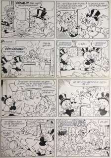 Jose Luis Lopez - Formaat: 49 X32 Cm. | Jose Luis Lopez - Original Page - H 82099 - Donald Duck - Donald in wisselgeld - (1983) | Catawiki
