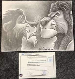 Joan Vizcarra | The Lion King - Scar & Mufasa - original drawing by Joan Vizcarra - A3 format (2019) | Catawiki