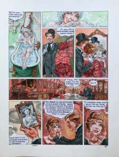 Kas | Kas - Planche originale couleur - La Fille de Paname T2 - L’Homme aux tatouages - (2014) | Catawiki