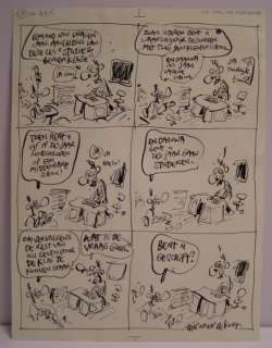 Kort, Hein de | Kort, Hein de - Originele pagina met aquarel - Bent u geschift? | Catawiki