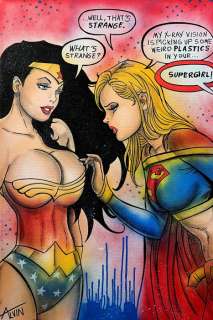 Alvin Silvrants | Wonder Woman - Supergirl X-ray By: Alvin Silvrants | Catawiki