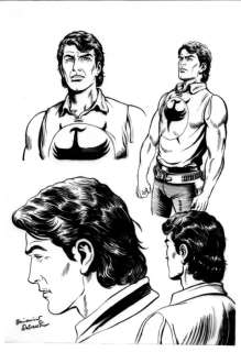 Beniamino Delvecchio | Zagor - Studio personaggio - Page volante - Exemplaire unique | Catawiki