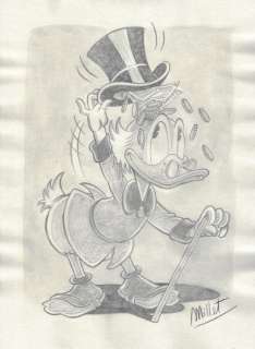 Millet | Millet - Original Drawing - DIN A3 - Scrooge McDuck | Catawiki